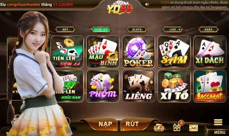 Tinh hoa game bài Yo88 - nơi đáng dừng chân của mọi khách chơi